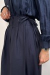 Yan Bağlamalı Ayarlanabilir Etek 0051 - LACİVERT