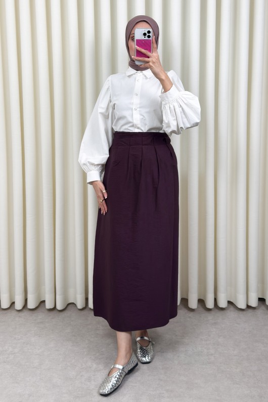 Yan Bağlamalı Ayarlanabilir Etek 0051 - MÜRDÜM