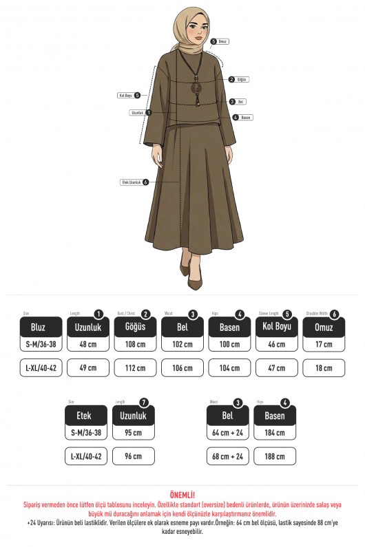 Aksesuar Detaylı Etekli Takım 0053 - LACİVERT