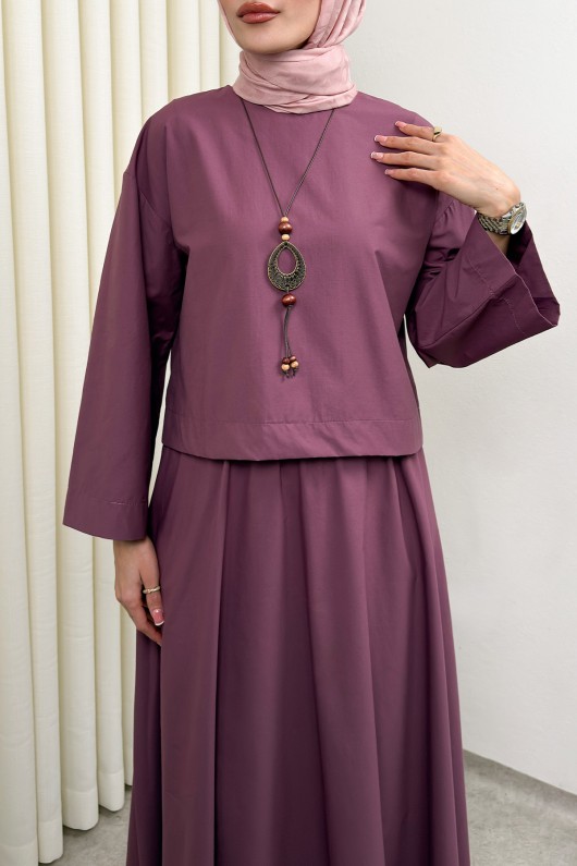 Aksesuar Detaylı Etekli Takım 0053 - MÜRDÜM