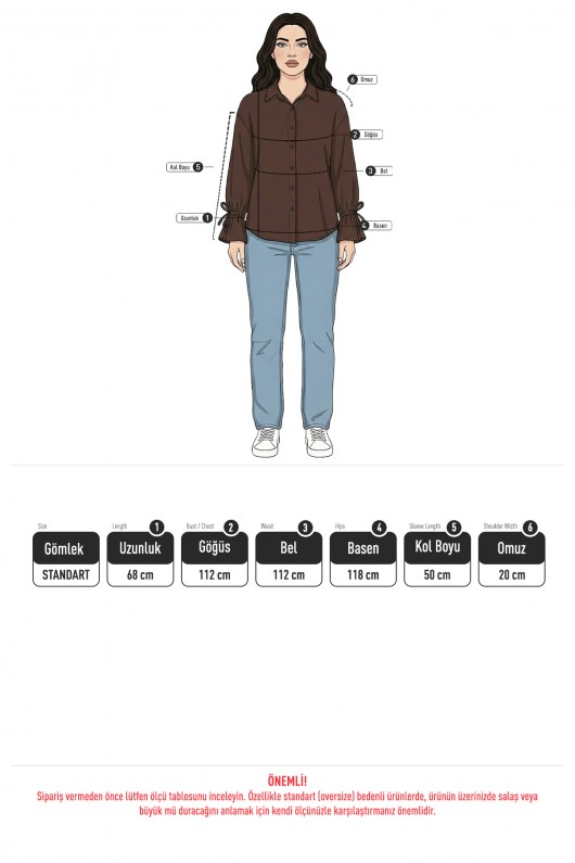 Kol Büzgülü Gömlek 0069 - MİNT YEŞİLİ