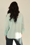 Kol Büzgülü Gömlek 0069 - MİNT YEŞİLİ
