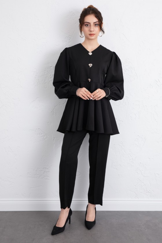 Volan Detay İkili Takım 0071 - SİYAH