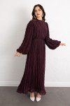 Gipeli Modal Elbise 0080 - BORDO