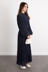 Gipeli Modal Elbise 0080 - LACİVERT