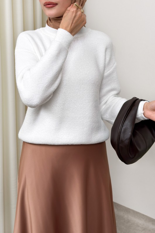 Yumoş Triko Kazak 0082 - BEYAZ