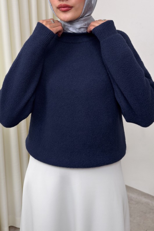 Yumoş Triko Kazak 0082 - LACİVERT