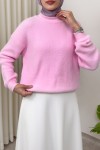 Yumoş Triko Kazak 0082 - PEMBE