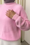 Yumoş Triko Kazak 0082 - PEMBE