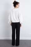 Volan Detay Bluz 0087 - BEYAZ