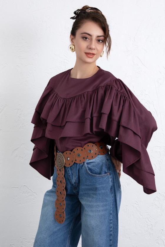 Volan Detay Bluz 0087 - MÜRDÜM