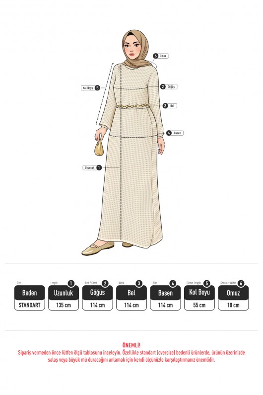 Ajurlu Triko Elbise 070336 - EKRU