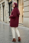 Sakallı Örme Triko Tunik 07314 - BORDO