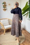 Leopar Desenli Etek 152024 - TABA