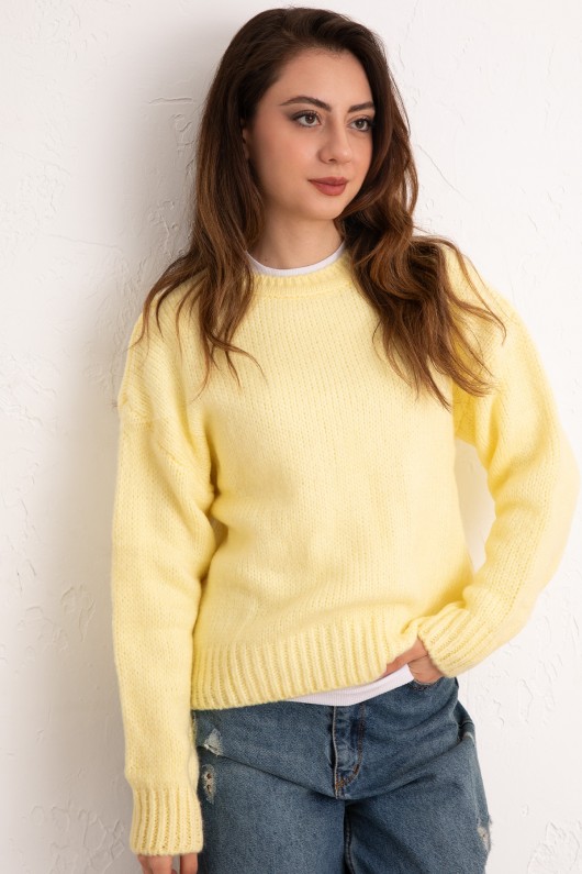 Bisiklet Yaka Basic Kazak 19185 - SARI