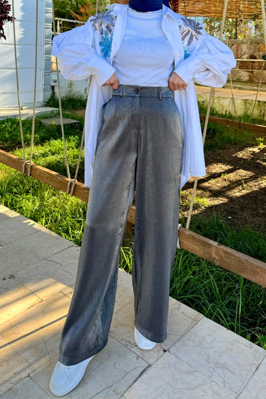 2026 Boru Paça Pantolon - GRİ 2026 Boru Paça Pantolon - GRİ