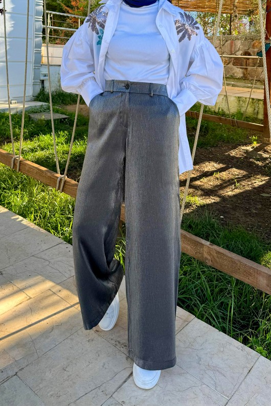 2026 Boru Paça Pantolon - GRİ 2026 Boru Paça Pantolon - GRİ