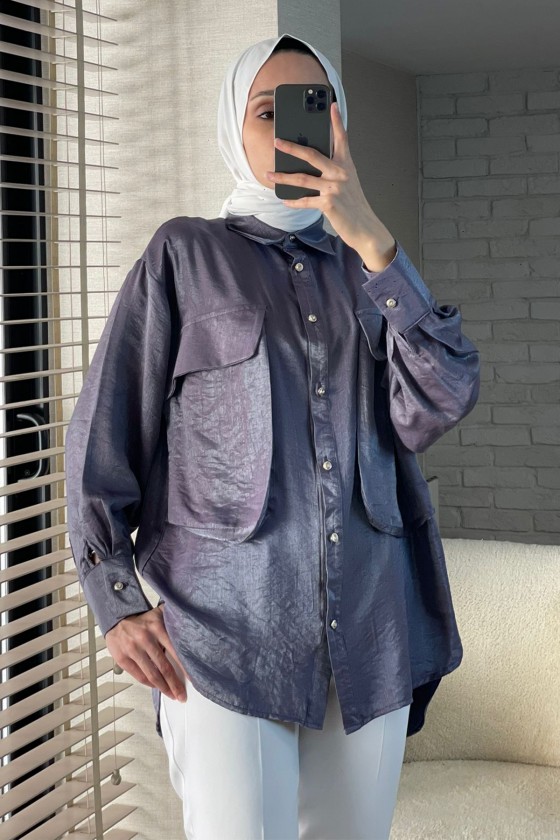 2081 Büyük Cepli Gömlek - MOR
