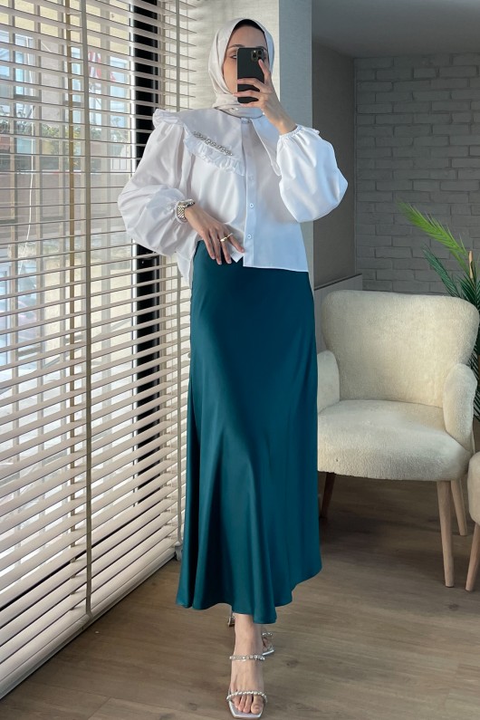 2087 Saten Etek - ZÜMRÜT YEŞİLİ 2087 Saten Etek - ZÜMRÜT YEŞİLİ