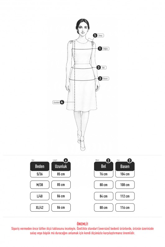 2107 Yandan Fiyonklu Etek - SİYAH