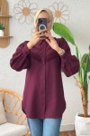 2109 Balon Kol Gömlek - KOYU BORDO 2109 Balon Kol Gömlek - KOYU BORDO