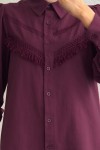 2109 Balon Kol Gömlek - KOYU BORDO 2109 Balon Kol Gömlek - KOYU BORDO