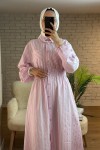 2132 Cep Detaylı Gömlek Elbise - PEMBE 2132 Cep Detaylı Gömlek Elbise - PEMBE
