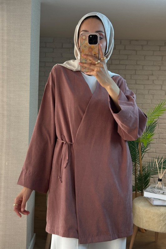 2147 İçten Bağlamalı Kap - GÜL KURUSU