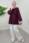 Yandan Bağlamalı Tunik 2151 - BORDO