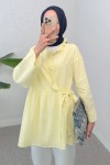 Yandan Bağlamalı Tunik 2151 - SARI Yandan Bağlamalı Tunik 2151 - SARI