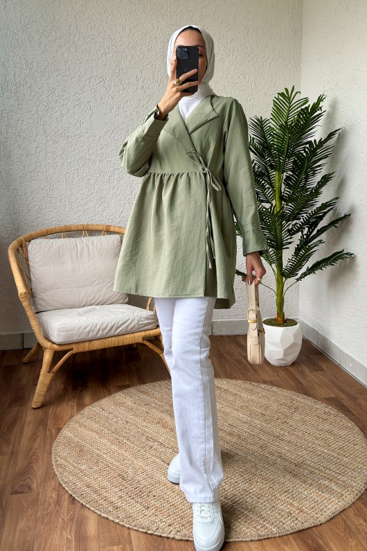 2156 Önden Bağlamalı Kap - MAT HAKİ