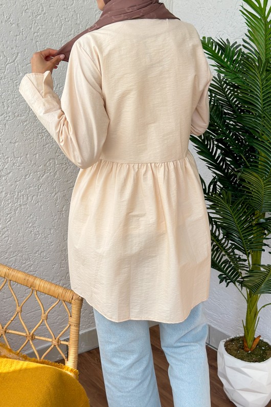 2156 Önden Bağlamalı Kap - BUĞDAY RENGİ 2156 Önden Bağlamalı Kap - BUĞDAY RENGİ