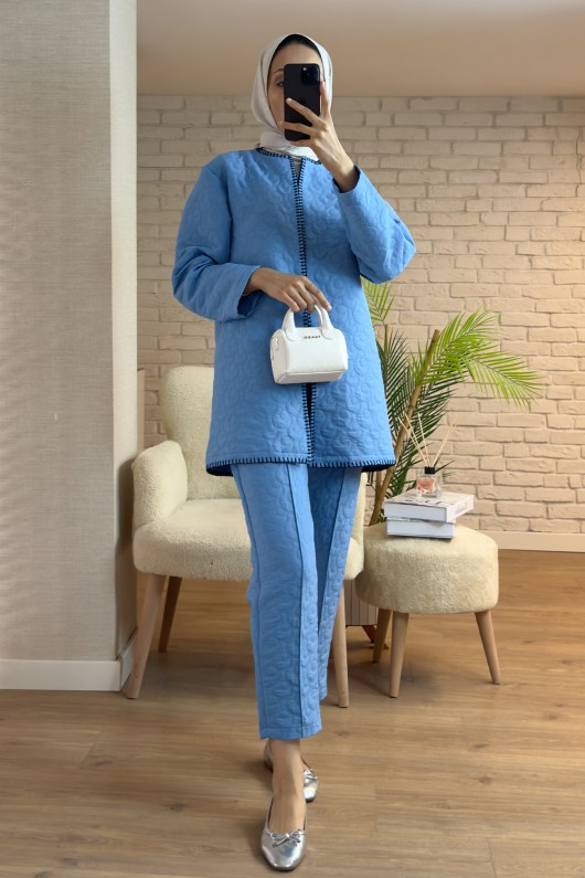 2159 Punto Detaylı Takım - MAVİ