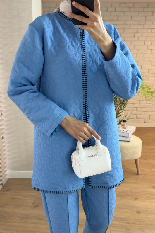 2159 Punto Detaylı Takım - MAVİ