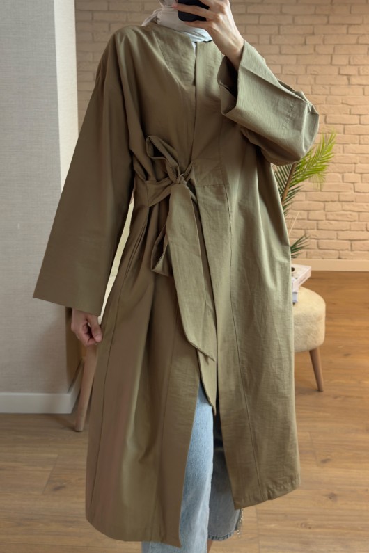 2165 Yandan Bağlamalı Kimono - HAKİ
