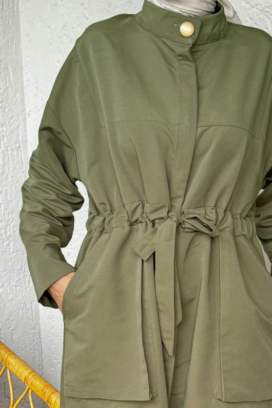 2171 Bel Büzgü Kuşaklı Kap - HAKİ