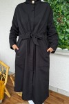 2171 Bel Büzgü Kuşaklı Kap - SİYAH