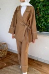 2173 Biye Detaylı Kimono Takım - TABA