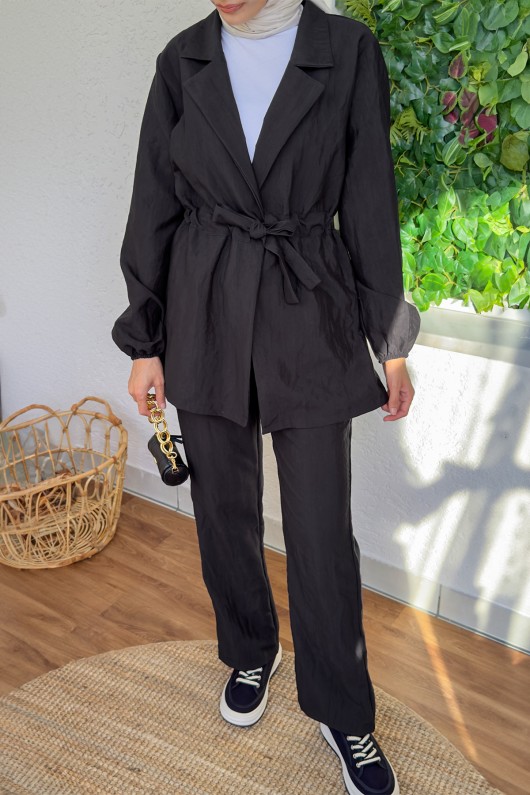 2175 Önden Bağlamalı Takım - SİYAH