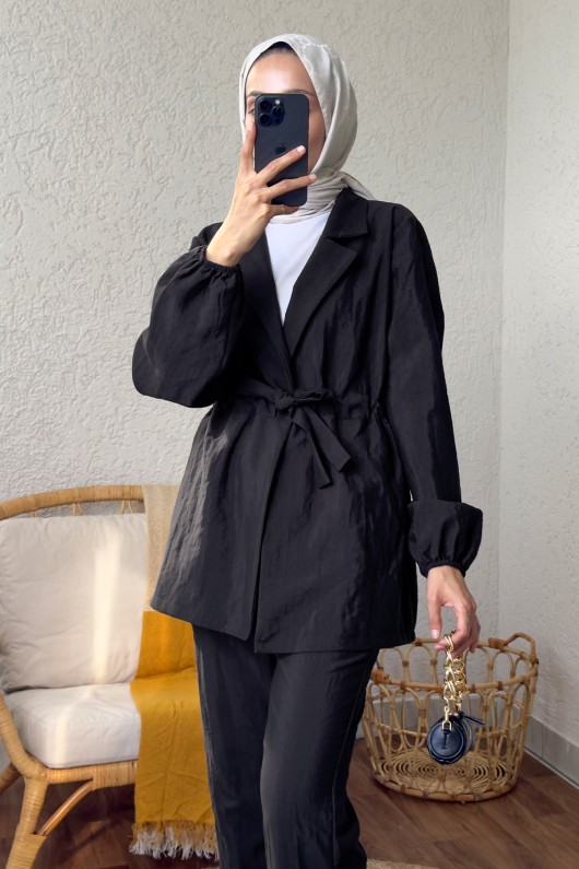 2175 Önden Bağlamalı Takım - SİYAH