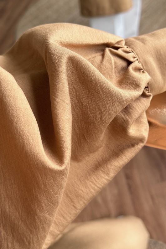 2180 Bolero Detaylı Trençkot - CAMEL