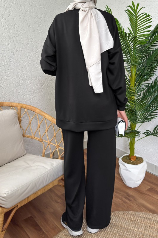 2181 Asimetrik Detaylı İkili Takım - SİYAH 2181 Asimetrik Detaylı İkili Takım - SİYAH