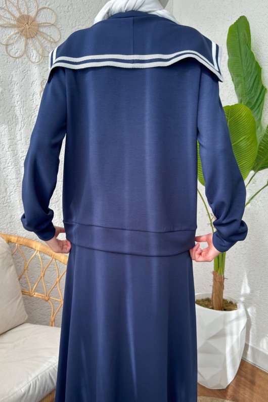 Etekli Eşofman Takım 2185 - LACİVERT