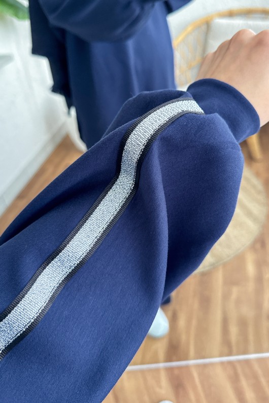 Sim Şeritli Eşofman Takım 2187 - LACİVERT