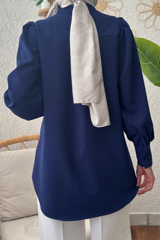 Punto Nakışlı Tunik 2191 - LACİVERT