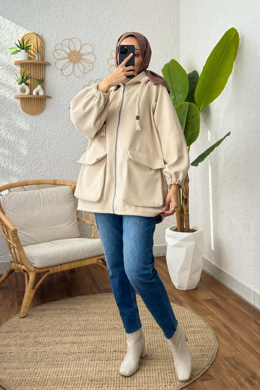 Körük Cepli Kaşe Kap 2192 - TAŞ RENGİ