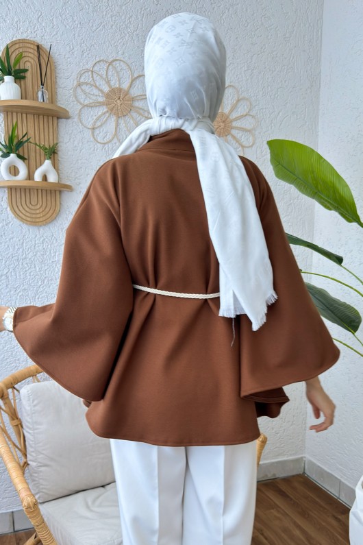 Örgü Kuşaklı Panço 2196 - TABA