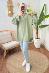 Kolu Büzgü Bağcıklı Gömlek 2202 - ÇAĞLA YEŞİLİ