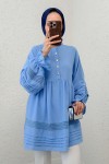 Fisto Detaylı Tunik 2208 - BEBE MAVİSİ