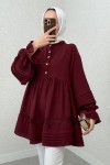 Fisto Detaylı Tunik 2208 - BORDO